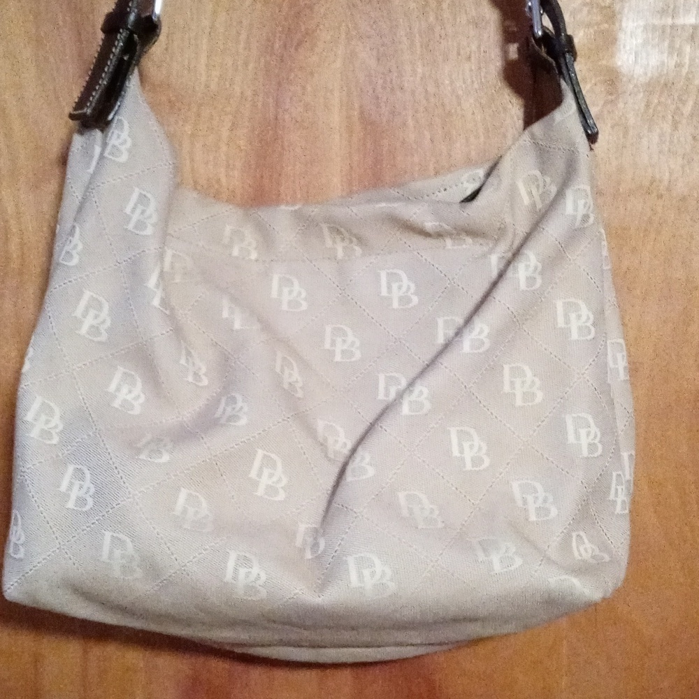 Dooney & Bourke tan Satchel bag with brown leather strap